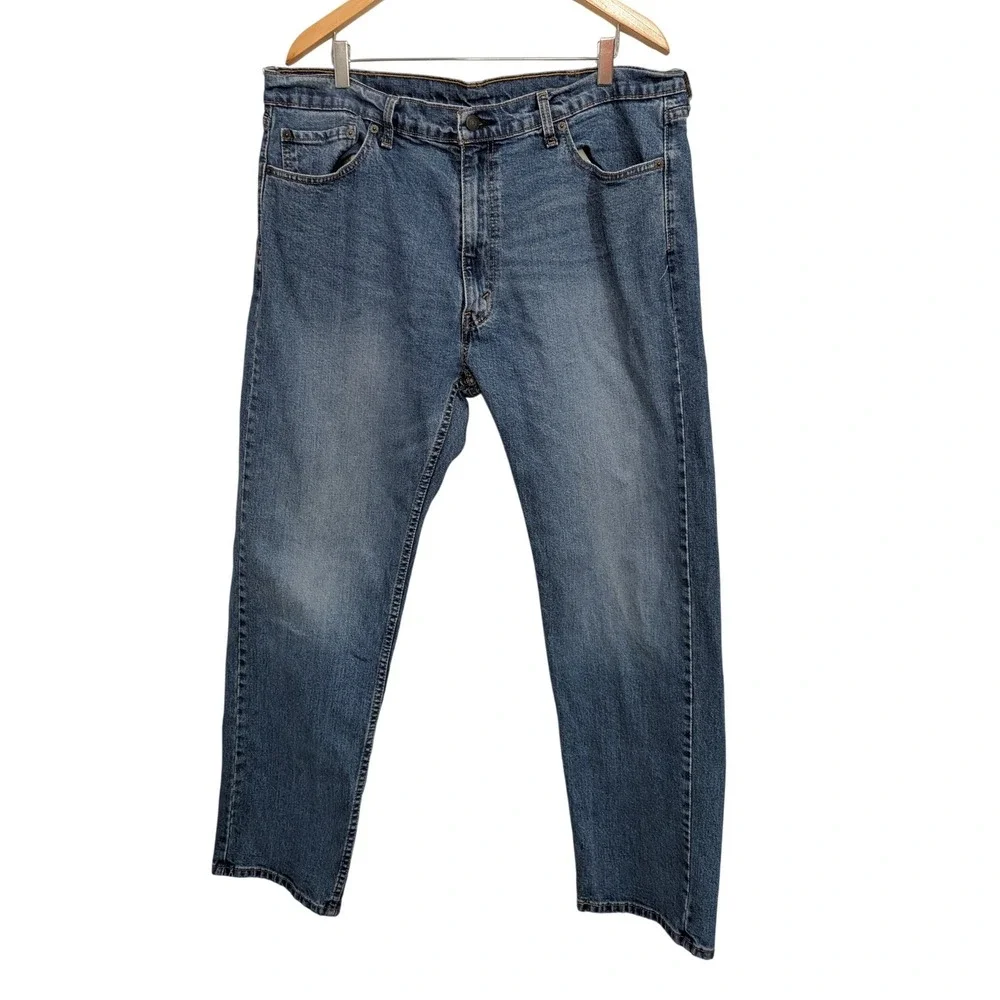 Levi's 505 Straight Leg Jeans Mens 40x32‎ Blue Excellent Medium Wash Regular Fit